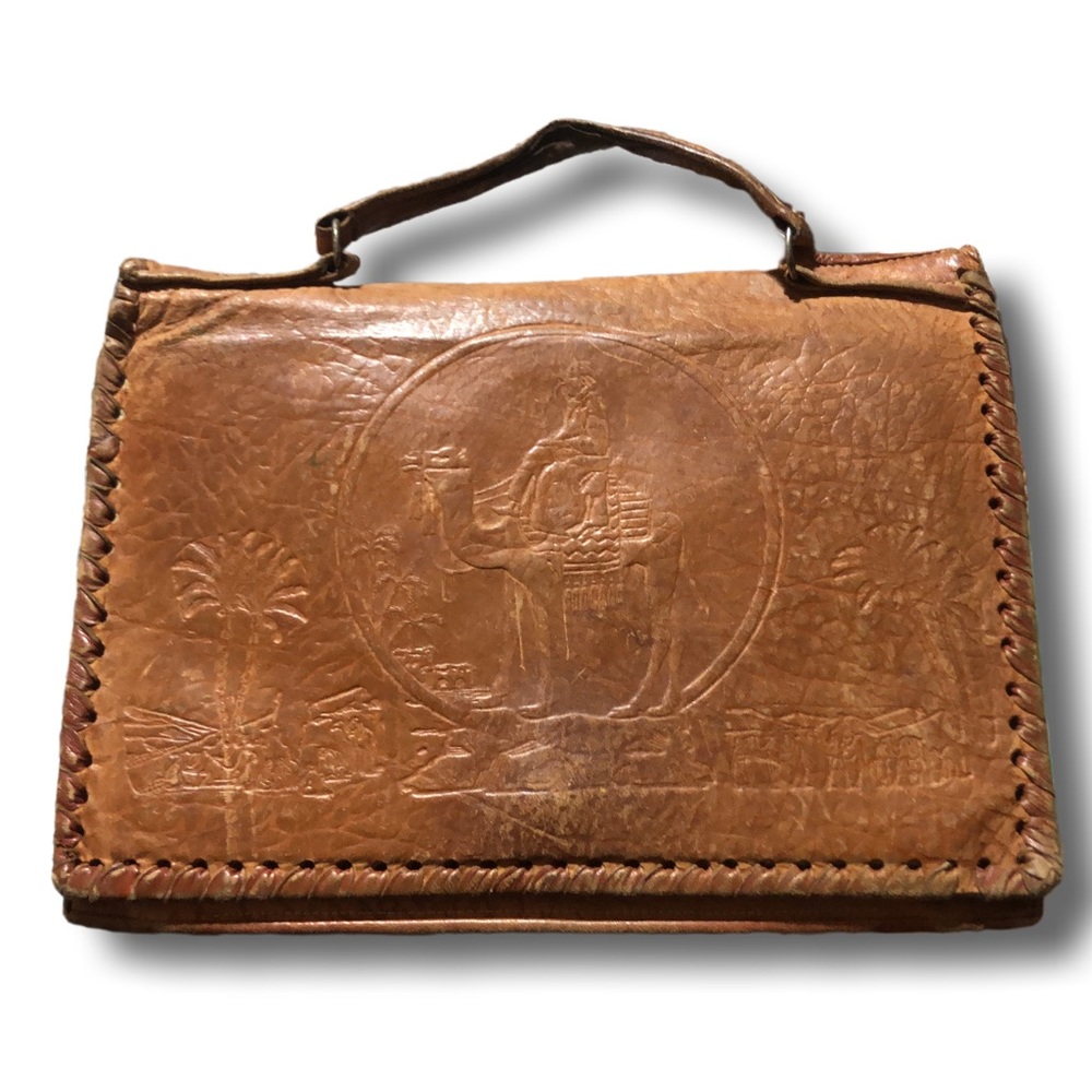 Antique 1920’s Egypt tourist bag